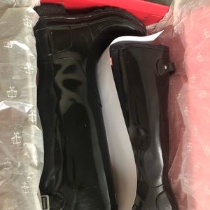 Hunter Original Adjustable Gloss Rain Boot, Size 9